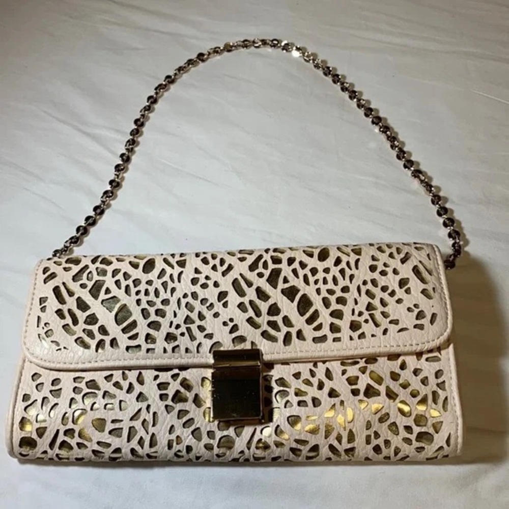 Ivanka Trump Clutch with gold chain